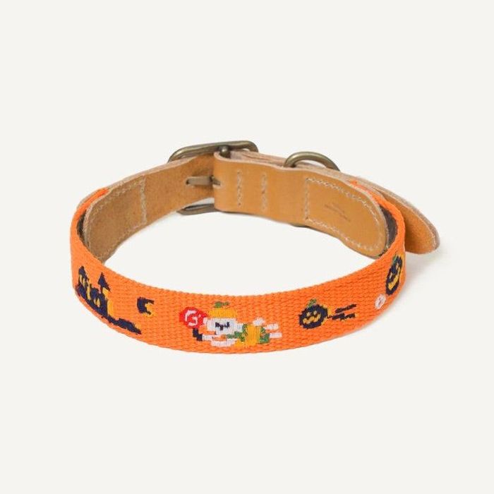 ※予約販売【HOWLPOT.】Adventure Collar（Halloween） 韓国 犬用品 ドッググッズ 首輪 ドッグカラー 犬首輪 犬用首輪 散歩用 犬の首輪 犬ハーネス小型犬