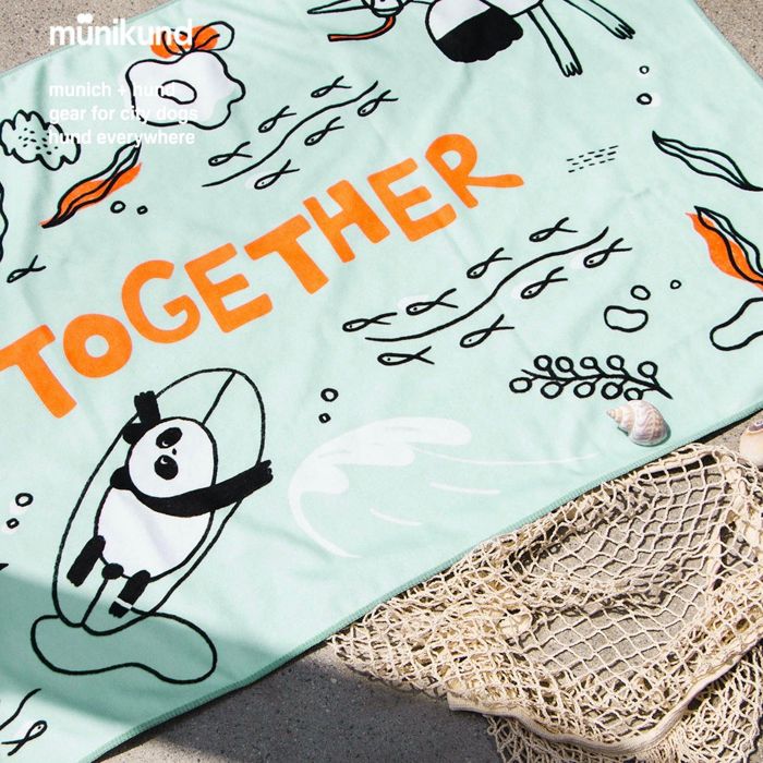 ※予約販売【munikund】Better Together Beach Towel 韓国 ブランド かわいい おしゃれ プレゼント 小型..