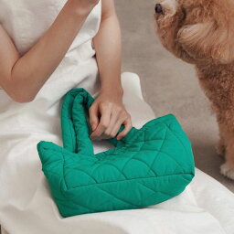 即納【small stuff】QUILTED MINI BAG（GREEN） 韓国 ブランド かわいい おしゃれ プレゼント 小型犬 バッグ 散歩バッグ 水筒 散歩グッズ スリッカー NEW 春 夏 冬 お出かけ