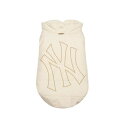 ※予約販売【MLB KOREA】MEGA LOGO DOWN jumper（Newyork Yankees - Ivory）