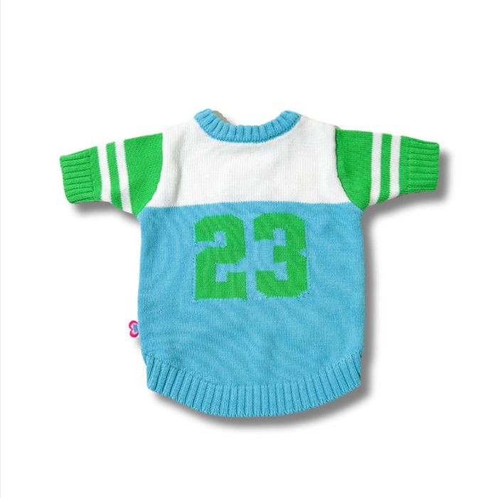 ͽTOOFTOOF SPORTY VARSITY SWEATERGreen/Blue