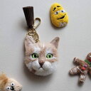 ※予約販売【needle felt】Wool Doll Key Ring（Cat）