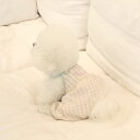 即納【near by us】picnic romper(Beige) 韓国 ブランド かわいい おしゃれ プレゼント 小型犬 ワンピース NEW 春 夏 秋 犬