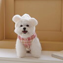 ※予約販売【Hi Yeboo】White Bear(ピンク) 韓国 ブランド かわいい おしゃれ プレゼント 小型犬 NEW 秋 冬 犬