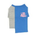 即納【monchouchou】I AM BUSY TODAY T-shirt（ブルー） 韓国 ブランド かわいい おしゃれ プレゼント 小型犬 NEW 春 夏 秋