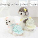※予約販売【ITS DOG】Flower Shabet Balloon T-Shirt 犬服 ドッグウェア 犬の服 小型犬 小型犬服 Tシャツ スリーブレス 犬用品 ドッググッズ 韓国