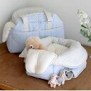 ※予約販売【near by us】new bongbong bag(sky blue) 韓国 ブランド かわいい おしゃれ プレゼント 小型犬 バッグ キャリー...