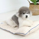 ※予約販売【ITS DOG】Premium Cooling Mat(Check Beige) ITS DOG Premium Cooling Mat Check Beige レーヨン素材 ひんやりクールマット 韓国 犬用品 ドッググッズ マット 犬マット