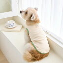 ※予約販売【noutti】Organic Cotton Sleeveless（Beige） 韓国 ブランド かわいい おしゃれ プレゼント 小型犬 NEW 春 夏 秋