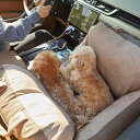 即納【BARBICHON】BARBICHON CAR SEAT LEATHER(Beige) カーシート ドライブバッグ レザー ダウンフィルマイクロファイバー綿 韓国 犬用品 ドッググッズ 飛び出し防止フック スペース 安全デザイン 高級特殊レザー生地