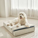 ※予約販売【BARBICHON】Allergy care topper mat（Ivory）L size Big Dog【Pillow Set(Ivory/Navy)】 韓国 ブランド かわいい おしゃれ プレゼント 小型犬 マット くつ NEW 中型犬 クッション 大型犬 犬