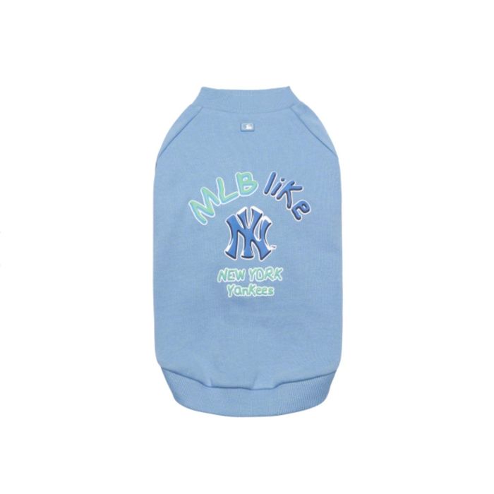 ※予約販売【MLB KOREA】MLB LIKE sweat shirt（Light Blue） 韓国 ブランド かわいい おしゃれ プレゼント 小型犬 お揃い リンクコーデ NEW 犬