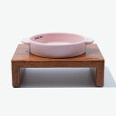 ※予約販売【BRIDGE.DOG】BRIDGE MINI POT(PINK) 韓国 ブランド かわいい おしゃれ プレゼント 小型犬 マット フードボウル 給水...