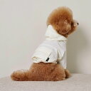 即納【small stuff】HOODED ANORAK(BUTTER) 韓国 ブランド かわいい おしゃれ プレゼント 小型犬 ネームタグ レインコート 散歩...