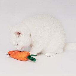 ※予約販売【BITE ME】Carrot catnip Cat Toy 韓国 ブランド かわいい おしゃれ プレゼント 小型犬 おもちゃ NEW 丈夫 犬 猫