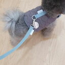 楽天URBAN DOG TOKYO 楽天市場店即納【cosy corner】Aero heat softpat harness & Leash （SET）（チャコール） 韓国 ブランド かわいい おしゃれ プレゼント 小型犬 ハーネス リード 散歩グッズ NEW 秋 冬 犬