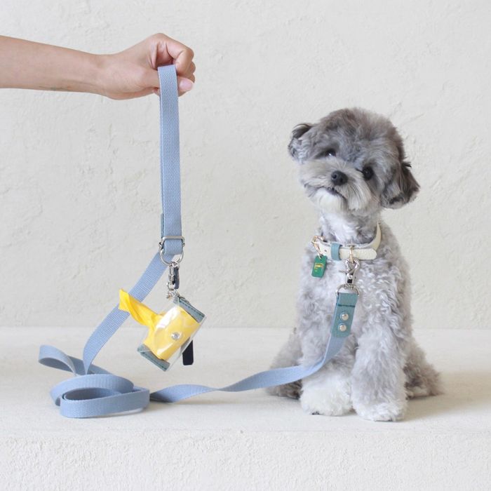 ※予約販売【maison de miu】Pet Color 4Way Lead (Light blue / Blue) 韓国 ブランド かわいい おしゃれ プレゼント 小型犬 リード タオル NEW 春 夏 便利