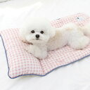 ※予約販売【ITS DOG】Premium Cooling Mat(Check Pink) 韓国 犬用品 ドッググッズ マット 犬マット ペット用マット ペットマット 犬用マット 夏 夏服