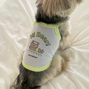 即納【Bonjour TOU-TOU】Hi swimiing Bear Tops(Green) 犬服 ドッグウェア 犬の服 小型犬 小型犬服 スリーブレス 犬用...