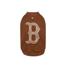 ※予約販売【MLB KOREA】MLB big logo sweat shirt（Brown） 韓国 ブランド かわいい おしゃれ プレゼント 小型犬 お揃い リンクコーデ NEW 犬