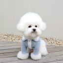 ※予約販売【Chiot】Blooming collar cardigan（Baby Blue） 韓国 ブランド かわいい おしゃれ プレゼント 小型犬 NEW 春 秋