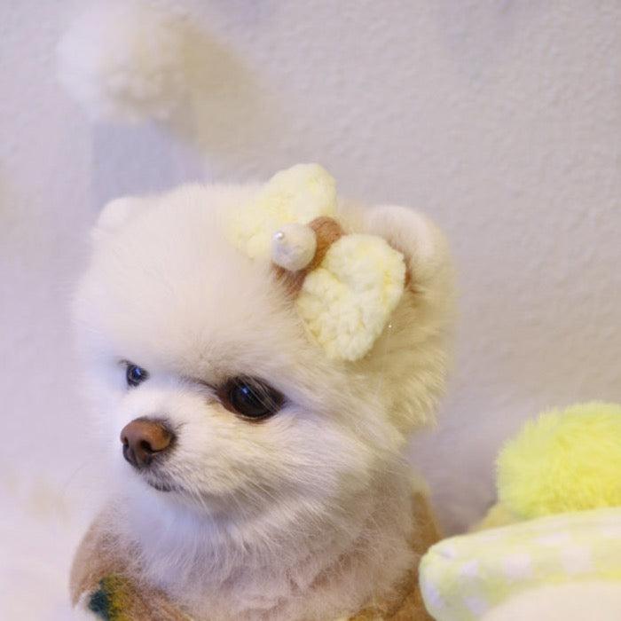 ※予約販売【Pets&Me】ポグニーウールヘアピン 韓国 ブランド かわいい おしゃれ プレゼント 小型犬 NEW 猫 3