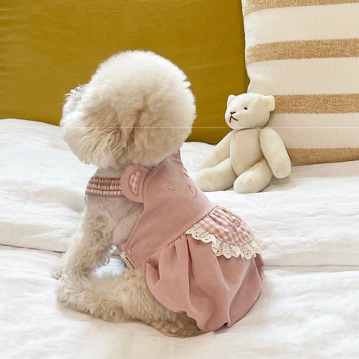 ※予約販売【meaningless】GOSOMI apron pumpkin pants（Pink） 韓国 ブランド かわいい おしゃれ プレゼント 小型犬 NEW 犬