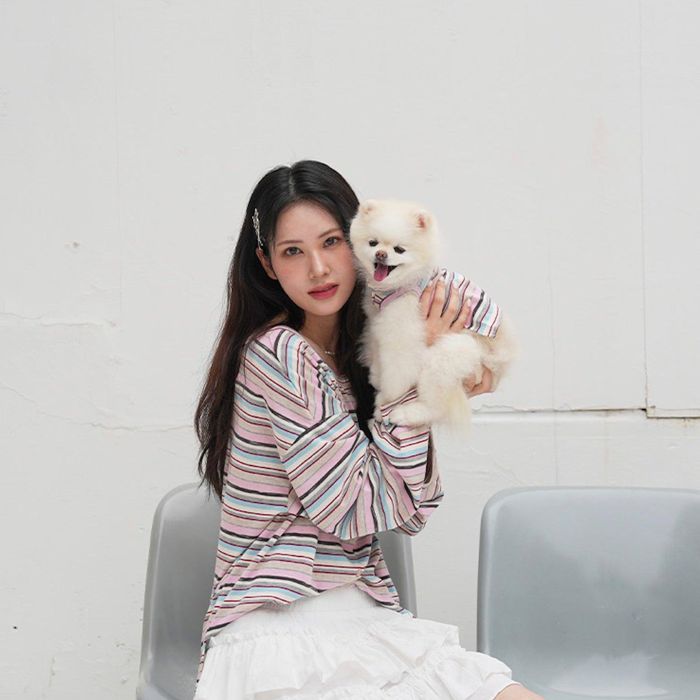 即納【noutti】Matilda Cardigan（Pink） 韓国 犬用品 ドッググッズ スリーブレス ドッグウェア 犬服 ..