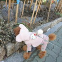 ※予約販売【BeBe Breath】puppy bear harness(Pink) 韓国 ブランド かわいい おしゃれ プレゼント 小型犬 バッグ 散歩バッグ ハーネス リード ネームタグ 散歩グッズ NEW 春 秋 冬