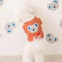※予約販売【BITE ME】Koala croffle T-shirt（Orange） 韓国 ブランド かわいい おしゃれ プレゼント 小型犬 NEW 春 秋 ペット用品