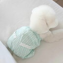 ※予約販売【near by us】chouchou romper(baby mint) 犬用品 ドッググッズ Tシャツ スリーブレス ドッグウェア 犬服 犬の服 小型犬 小型犬服 春