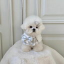即納【Hi Yeboo】Emily Tweed Cape(Silver) 犬服 ドッグウェア ケープ 韓国 犬用品 ドッググッズ 小型犬 小型犬服 冬 冬服