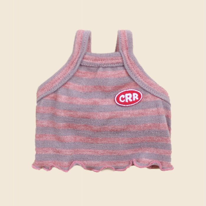 ※予約販売【CRR】Layered Crop Bustier（Rose） 韓国 犬用品 ドッググッズ Tシャツ スリーブレス ドッ..