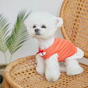 即納【BENNYS】コットンリボントップス(オレンジ) 韓国 ブランド かわいい おしゃれ プレゼント 小型犬 NEW 春 夏 秋