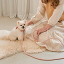 ※予約販売【STROLL】ROPE LEASH CLASSIC（PINK） 韓国 ブランド かわいい おしゃれ プレゼント 小型犬 首輪 リード 散歩グッズ NEW
