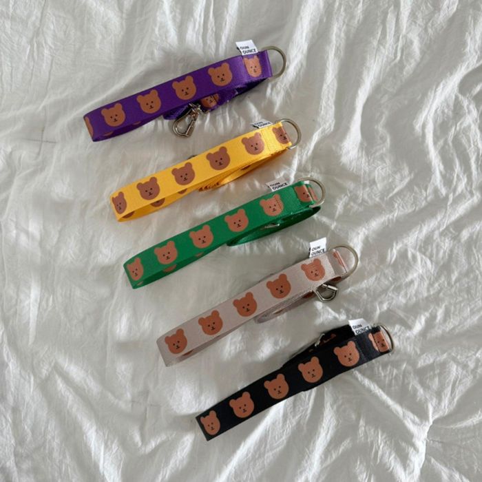 ※予約販売【OUNCE】Simple Bear Leash リード 散歩用品 散歩リード 犬用リード 犬のリード 犬用品 ドッ..