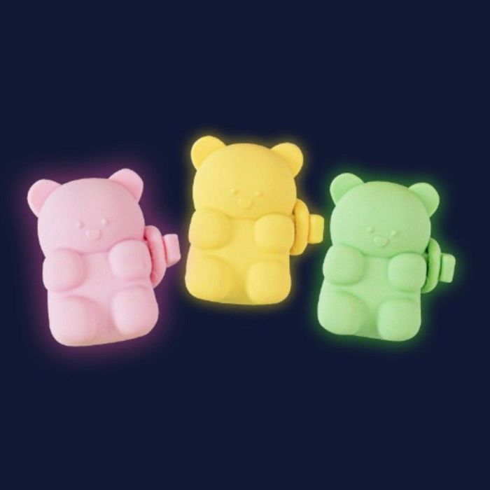 即納【BITE ME】Jellybear LED Rechargable Blinker 韓国 ブランド かわいい おしゃれ プレゼント 小型犬 首輪 ハーネス リード 散歩グッズ NEW 犬 雨 ペット用品