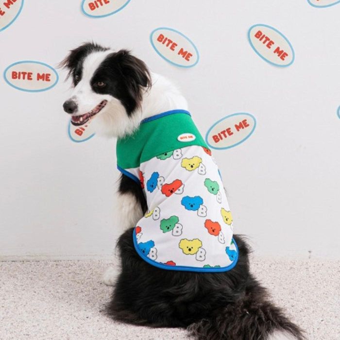 ※予約販売【BITE ME】Summer wrap cool vest Large dog（Koala） 韓国 ブランド かわいい おしゃれ プレゼント 小型犬 ハーネス NEW 夏 お出かけ 丈夫 大型犬 犬 雨 ペット用品