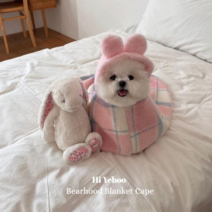 ¨ǼHi YebooBearhood Blanket CapePink ڹ  ɥåå  ֥󥱥å   ...