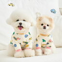 即納【noutti】Colorfully Car T-shirt 犬服 ドッグウェア 犬の服 小型犬 小型犬服 犬用品 ドッググッズ Tシャツ スリーブレス 春