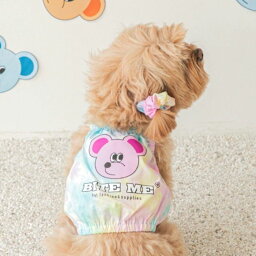 ※予約販売【BITE ME】sherbet bear Balloon Top（Pink） 韓国 ブランド かわいい おしゃれ プレゼント 小型犬 お揃い NEW 春 夏 お出かけ 丈夫 ペット用品