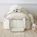 ※予約販売【near by us】fluffy bongbong bag(snow cream) バッグ スリング 犬用バッグ ドッグバッグ キャリーバッグ スリングバッグ 軽量 軽い 犬用品 ドッググッズ
