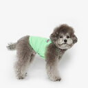 ※予約販売【TUSTUS】COOL STRAP TEE(LIME) 犬服 ドッグウェア 犬の服 スリーブレス 韓国 犬用品 ドッググッズ 小型犬 小型犬服 夏