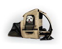 ※予約販売【INSIDE DOG & CAT】Inside R Backpack（ゴールドベージュ） 韓国 ブランド かわいい おしゃれ プレゼント 小型犬 バッグ スリング リュック キャリーバッグ マット トイレ NEW 夏 冬 お出かけ