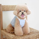 即納【near by us】Heart Crop Top(Blue) 犬服 ドッグウェア 犬の服 小型犬 小型犬服 犬用品 ドッググッズ 韓国 春 夏