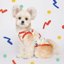 即納【MY FLUFFY】Crayon TOPS（レッド） 韓国 ブランド かわいい おしゃれ プレゼント 小型犬 NEW 春 夏 秋 冬 軽量 犬