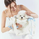 ※予約販売【a tous moments】Mou Pet Bag - Cream White(Cushion + Shoulder Pad Set) 犬用品 ド...