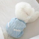 ※予約販売【near by us】chouchou romper(sky blue) 犬服 ドッグウェア 犬の服 小型犬 小型犬服 春 夏 秋 春服 夏服