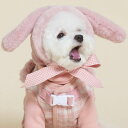 即納【meaningless】Check Rabbite Hat 犬用品 ドッググッズ 韓国 ドッグウェア 犬服 犬の服 小型犬 小型犬服 秋 冬