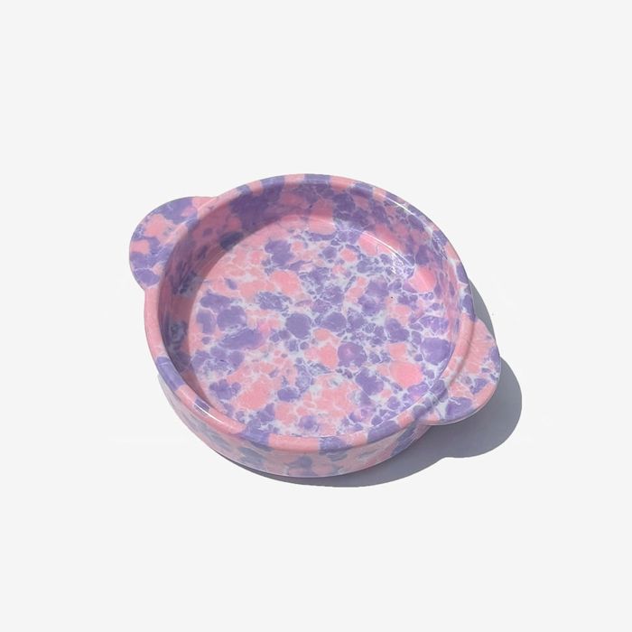 即納【BRIDGE.DOG】BRIDGE MARBLE BOWL - MINI POT（BIKINI） 韓国 犬用品 ドッググッズ フードウェア ..